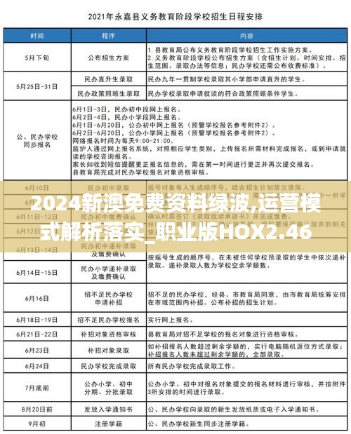 2024新澳免费资料绿波,运营模式解析落实_职业版HOX2.46