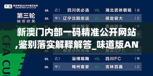 新澳门内部一码精准公开网站,鉴别落实解释解答_味道版ANE8.53