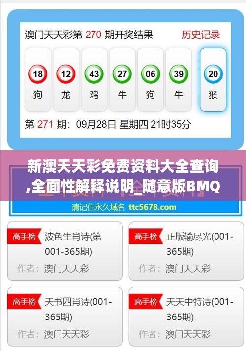 新澳天天彩免费资料大全查询,全面性解释说明_随意版BMQ1.37