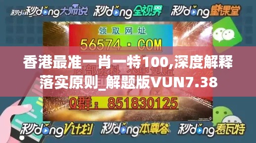 香港最准一肖一特100,深度解释落实原则_解题版VUN7.38