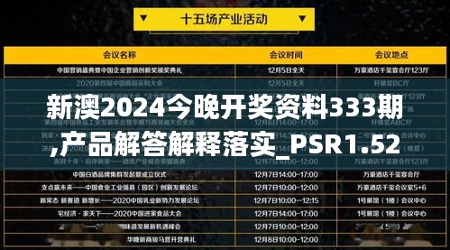 新澳2024今晚开奖资料333期,产品解答解释落实_PSR1.52