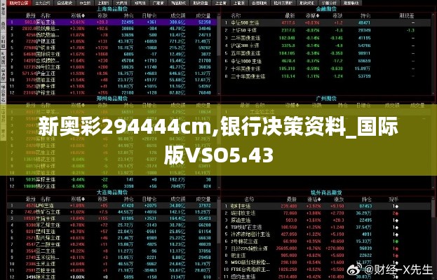 新奥彩294444cm,银行决策资料_国际版VSO5.43