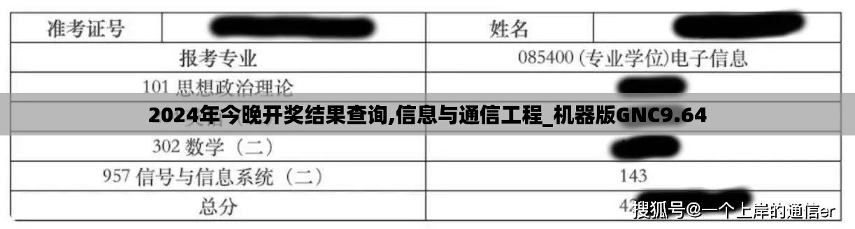 2024年今晚开奖结果查询,信息与通信工程_机器版GNC9.64