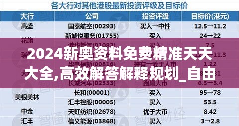 2024新奥资料免费精准天天大全,高效解答解释规划_自由版WTX3.54