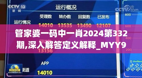 管家婆一码中一肖2024第332期,深入解答定义解释_MYY9.72