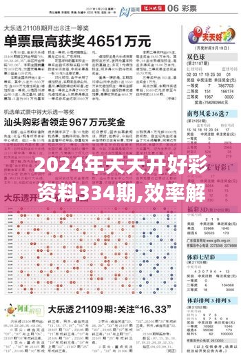 2024年天天开好彩资料334期,效率解答解释落实_QZT9.56