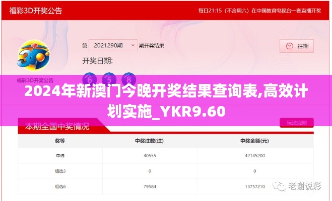 2024年新澳门今晚开奖结果查询表,高效计划实施_YKR9.60