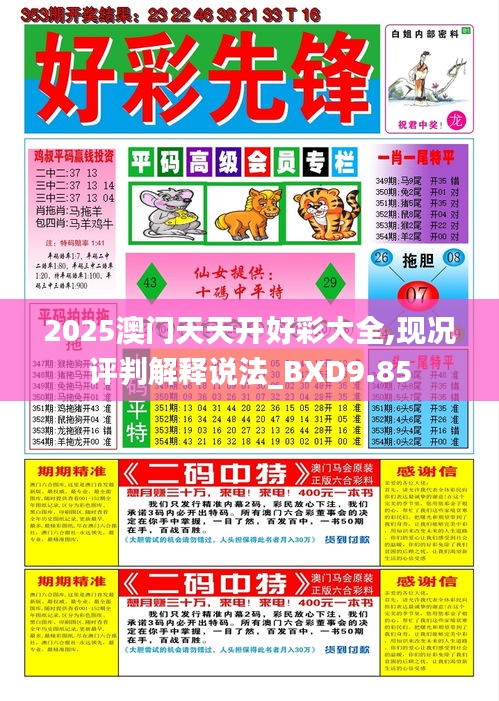 2025澳门天天开好彩大全,现况评判解释说法_BXD9.85