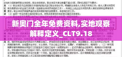 新奥门全年免费资料,实地观察解释定义_CLT9.18