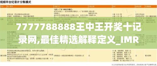 7777788888王中王开奖十记录网,最佳精选解释定义_IMR9.51