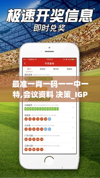 最准一肖一码一一中一特,会议资料 决策_IGP9.89