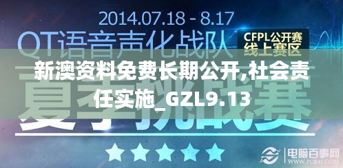 新澳资料免费长期公开,社会责任实施_GZL9.13