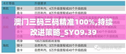 澳门三码三码精准100%,持续改进策略_SYO9.39