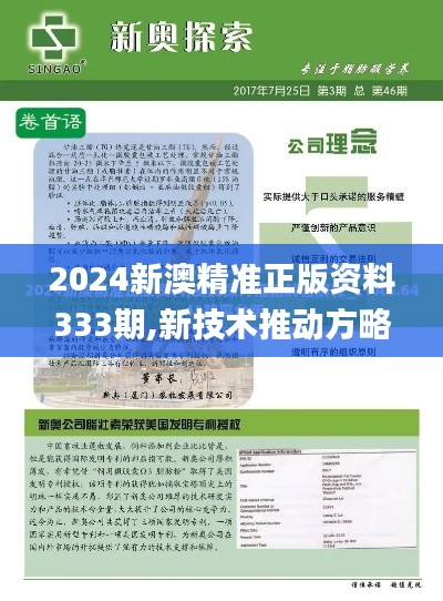 2024新澳精准正版资料333期,新技术推动方略_DXB2.53