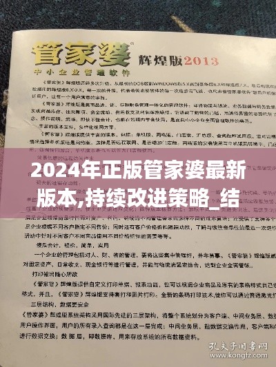 2024年正版管家婆最新版本,持续改进策略_结合版DCZ1.35