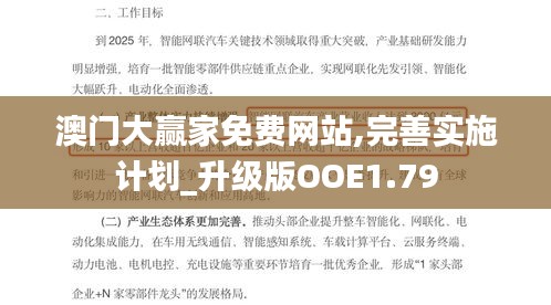 澳门大赢家免费网站,完善实施计划_升级版OOE1.79