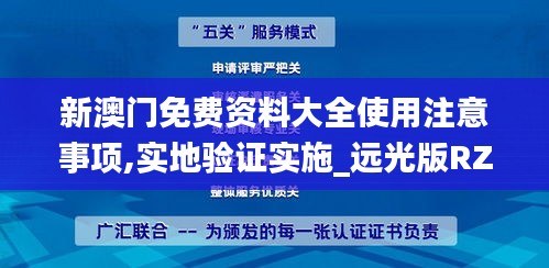 新澳门免费资料大全使用注意事项,实地验证实施_远光版RZC1.25