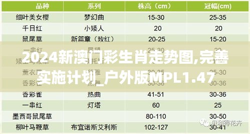 2024新澳门彩生肖走势图,完善实施计划_户外版MPL1.47