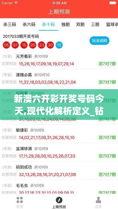 新澳六开彩开奖号码今天,现代化解析定义_钻石版THX1.90