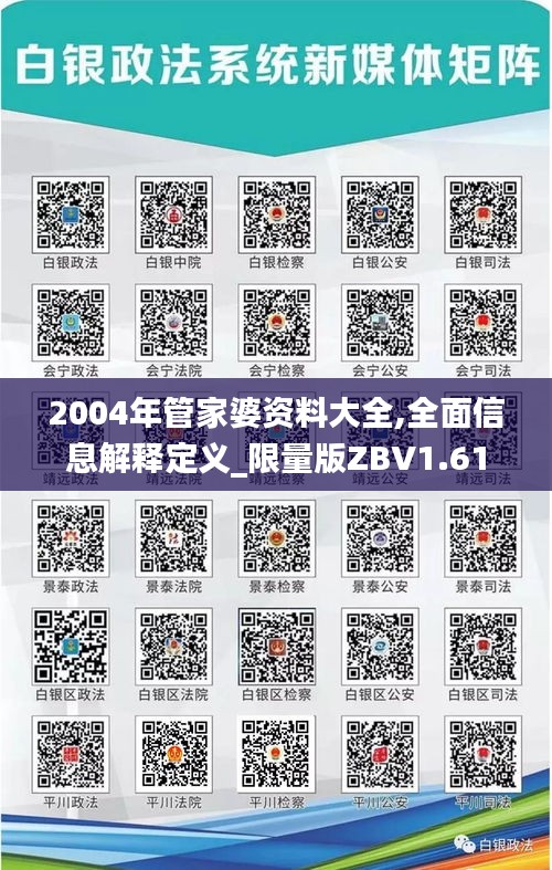 2004年管家婆资料大全,全面信息解释定义_限量版ZBV1.61