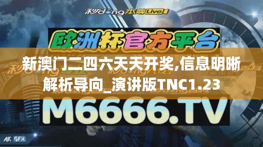 新澳门二四六天天开奖,信息明晰解析导向_演讲版TNC1.23