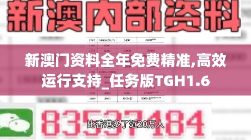 新澳门资料全年免费精准,高效运行支持_任务版TGH1.6