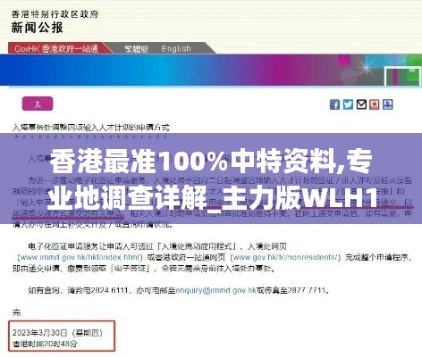 香港最准100%中特资料,专业地调查详解_主力版WLH1.15