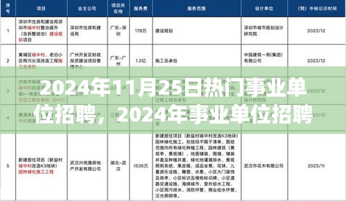 深度解读，2024年事业单位招聘热点透视与某某观点下的分析