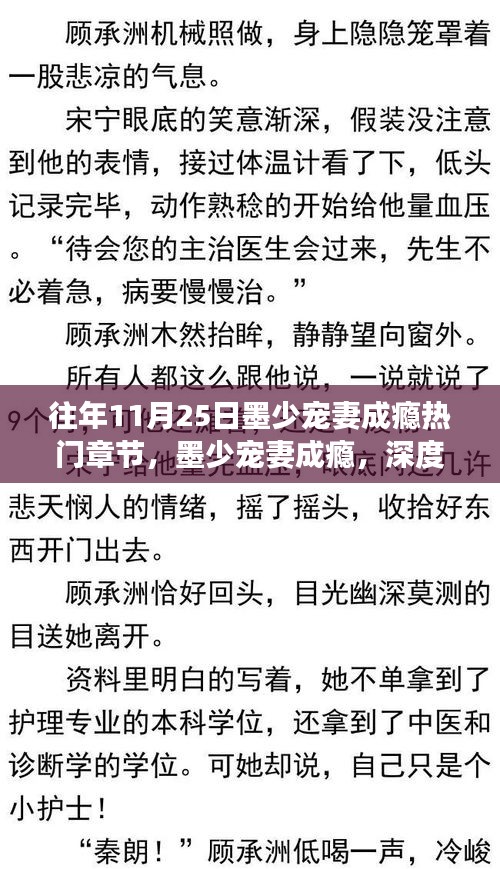 墨少宠妻成瘾背后的情感纠葛与观点分歧深度解读，热门章节揭秘宠妻成瘾现象