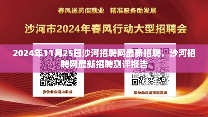 沙河招聘网最新测评报告，最新招聘信息一网打尽（2024年11月25日）