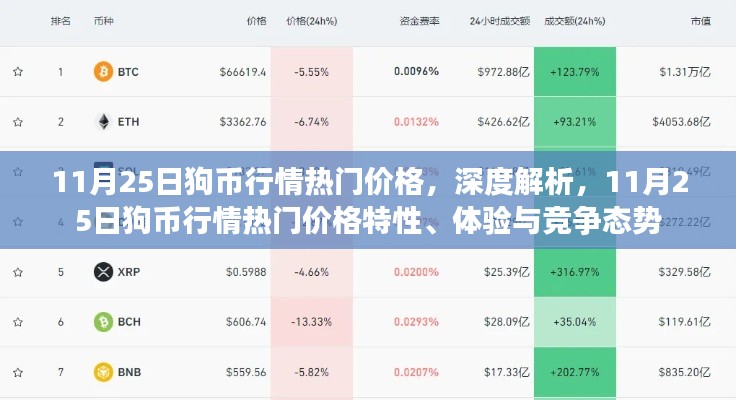 11月25日狗币行情深度解析，热门价格、特性、体验与竞争态势探讨