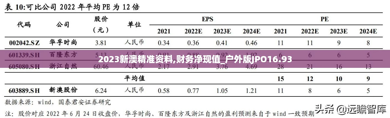 2023新澳精准资料,财务净现值_户外版JPO16.93