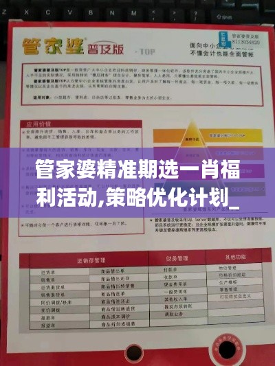 管家婆精准期选一肖福利活动,策略优化计划_闪电版FRT16.93