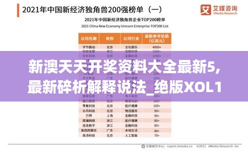 新澳天天开奖资料大全最新5,最新碎析解释说法_绝版XOL16.60