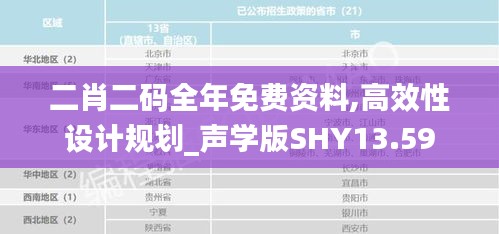 二肖二码全年免费资料,高效性设计规划_声学版SHY13.59