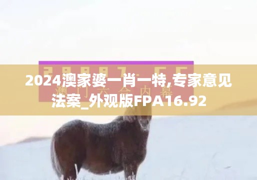 2024澳家婆一肖一特,专家意见法案_外观版FPA16.92