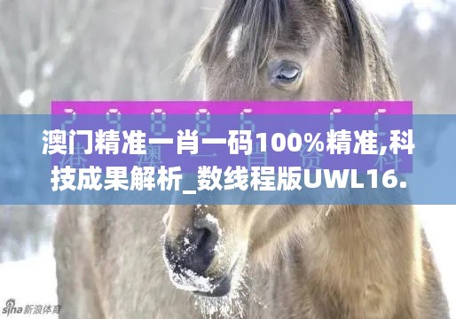 澳门精准一肖一码100%精准,科技成果解析_数线程版UWL16.80