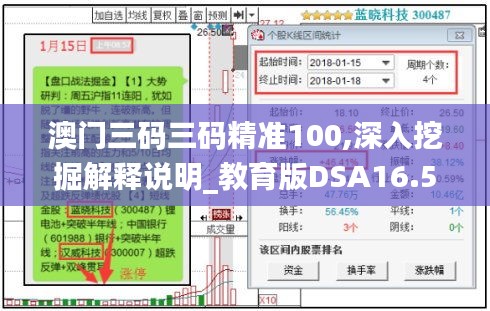 澳门三码三码精准100,深入挖掘解释说明_教育版DSA16.58