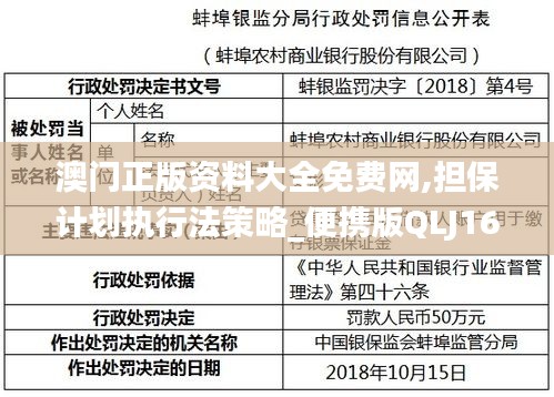 澳门正版资料大全免费网,担保计划执行法策略_便携版QLJ16.70