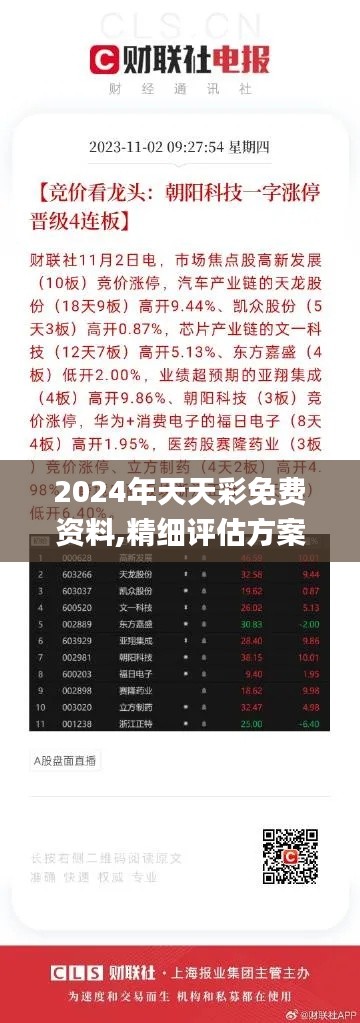 2024年天天彩免费资料,精细评估方案_亲和版BUD19.95