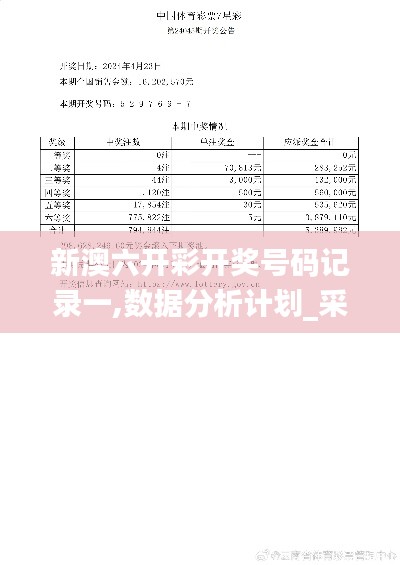 新澳六开彩开奖号码记录一,数据分析计划_采购版VZQ10.98