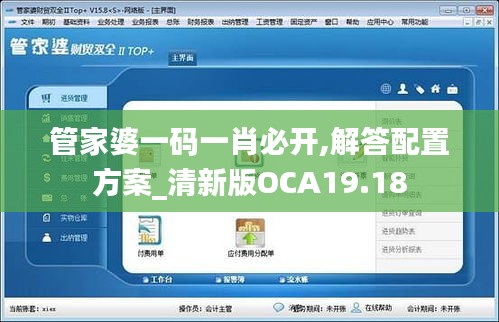 管家婆一码一肖必开,解答配置方案_清新版OCA19.18