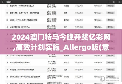 2024澳门特马今晚开奖亿彩网,高效计划实施_Allergo版(意为轻快)MVZ10.25