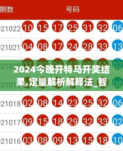 2024今晚开特马开奖结果,定量解析解释法_智能版EGZ19.75