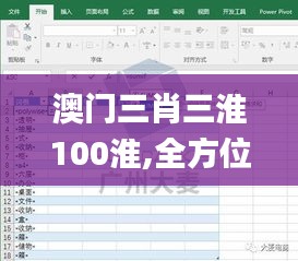 澳门三肖三淮100淮,全方位数据解析表述_业界版CKV19.47