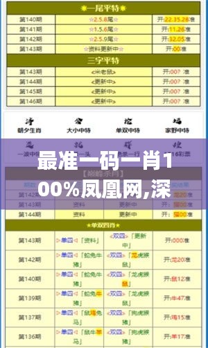 最准一码一肖100%凤凰网,深入挖掘解释说明_先锋实践版IIW19.1