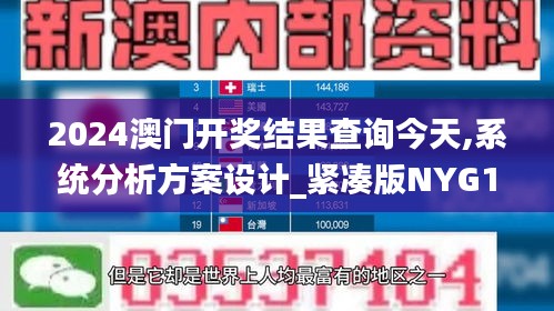 2024澳门开奖结果查询今天,系统分析方案设计_紧凑版NYG14.12