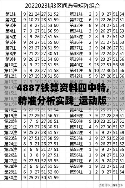 4887铁算资料四中特,精准分析实践_运动版WMI14.32