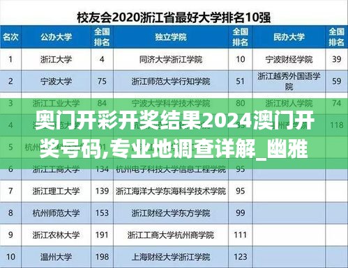 奥门开彩开奖结果2024澳门开奖号码,专业地调查详解_幽雅版EYC14.63