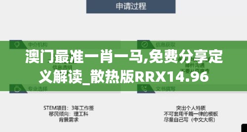 澳门最准一肖一马,免费分享定义解读_散热版RRX14.96